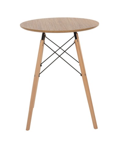 ΤΡΑΠΕΖΙ ΣΤΡΟΓΓΥΛΟ MINIMAL HM0060.04 ΦΥΣΙΚΟ ΧΡΩΜΑ MDF-ΠΟΔΙΑ ΟΞΙΑΣ ΣΕ ΦΥΣΙΚΟ ΧΡΩΜΑ Φ60Χ76Υεκ.