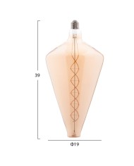 ΛΑΜΠΤΗΡΑΣ LED FILAMENT 8W E27 3000K GOLD COLOR DIMMABLE HM4054.02