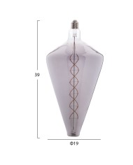 ΛΑΜΠΤΗΡΑΣ LED FILAMENT 8W E27 3000K SMOKE COLOR DIMMABLE  HM4054.03