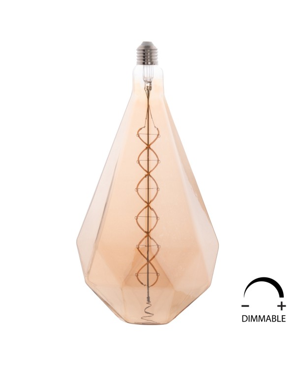ΛΑΜΠΤΗΡΑΣ LED FILAMENT 8W E27 3000K GOLD COLOR DIMMABLE HM4057
