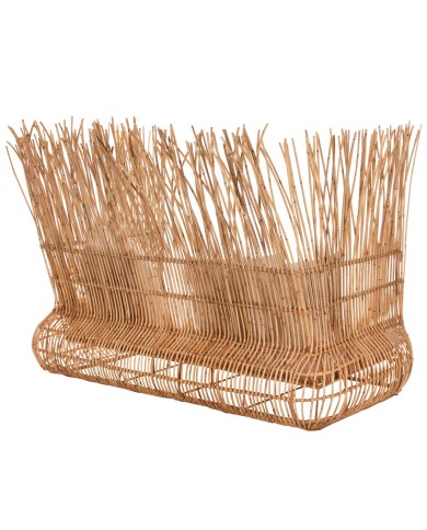 ΚΑΝΑΠΕΣ ΕΞ. ΧΩΡΟΥ ZEPHYR HM5988 ΚΑΛΑΜΙΑ RATTAN ΦΥΣΙΚΟ-ΜΠΕΖ ΜΑΞΙΛΑΡΙΑ 200x120x142Yεκ.