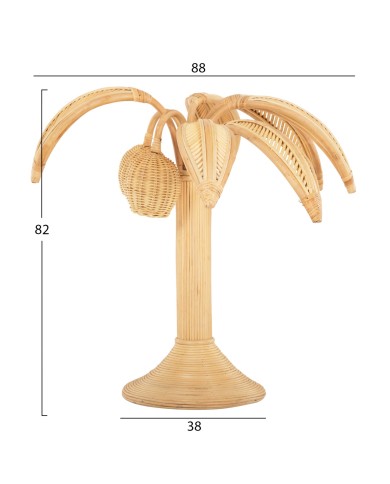 ΔΙΑΚΟΣΜΗΤΙΚΟ ΔΕΝΤΡΟ COCOON HM4319 τ.ΚΟΚΟΦΟΙΝΙΚΑ ΑΠΟ ΦΥΣΙΚΟ RATTAN Φ88x84Υεκ.