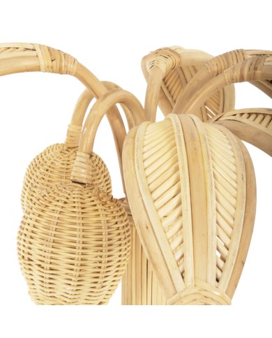 ΔΙΑΚΟΣΜΗΤΙΚΟ ΔΕΝΤΡΟ COCOON HM4319 τ.ΚΟΚΟΦΟΙΝΙΚΑ ΑΠΟ ΦΥΣΙΚΟ RATTAN Φ88x84Υεκ.