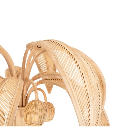 ΔΙΑΚΟΣΜΗΤΙΚΟ ΔΕΝΤΡΟ COCOON HM4317 τ.ΚΟΚΟΦΟΙΝΙΚΑ ΑΠΟ ΦΥΣΙΚΟ RATTAN Φ132x237Yεκ.