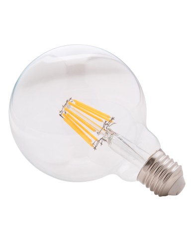 ΛΑΜΠΤΗΡΑΣ GLOBO LED FILAMENT 8W E27 3000K ΔΙΑΦΑΝΟΣ DIMMABLE HM4050.01