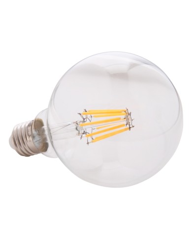 ΛΑΜΠΤΗΡΑΣ GLOBO LED FILAMENT 8W E27 3000K ΔΙΑΦΑΝΟΣ DIMMABLE HM4050.01