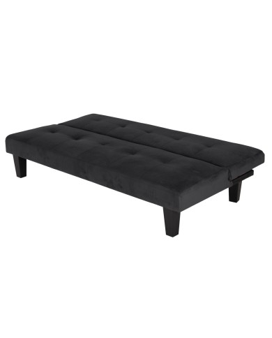 ΚΑΝΑΠΕΣ ΚΡΕΒΑΤΙ ODESSA HM3000.14 ΜΑΥΡΟ ΒΕΛΟΥΔΟ 180x83x75Y εκ.