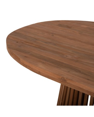 ΤΡΑΠΕΖΙ ΤΡΑΠΕΖΑΡΙΑΣ REMIK HM9835 RECYCLED ΤΕΑΚ ΣΕ ΦΥΣΙΚΟ 100x200x75,5Yεκ. TOP 4εκ.