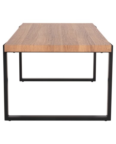 ΤΡΑΠΕΖΙ ΣΑΛΟΝΙΟΥ SHABEN HM9585.04 MDF ΚΑΡΥΔΙ ΞΥΛΟ-ΜΑΥΡΗ ΜΕΤΑΛΛΙΚΗ ΒΑΣΗ 120x56X45Yεκ.