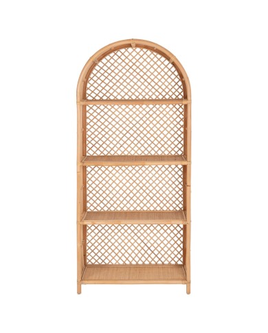ΒΙΒΛΙΟΘΗΚΗ SIMOK HM9552 ΑΠΟ ΦΥΣΙΚΟ RATTAN ΣΕ ΦΥΣΙΚΟ ΧΡΩΜΑ 80x40x182Υεκ.