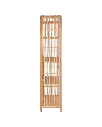 ΒΙΒΛΙΟΘΗΚΗ SIMOK HM9552 ΑΠΟ ΦΥΣΙΚΟ RATTAN ΣΕ ΦΥΣΙΚΟ ΧΡΩΜΑ 80x40x182Υεκ.