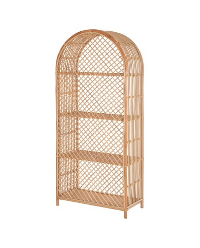 ΒΙΒΛΙΟΘΗΚΗ SIMOK HM9552 ΑΠΟ ΦΥΣΙΚΟ RATTAN ΣΕ ΦΥΣΙΚΟ ΧΡΩΜΑ 80x40x182Υεκ.