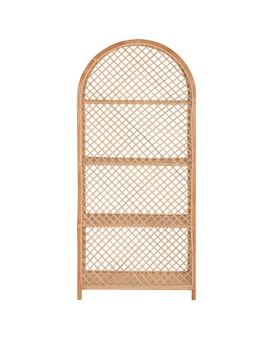 ΒΙΒΛΙΟΘΗΚΗ SIMOK HM9552 ΑΠΟ ΦΥΣΙΚΟ RATTAN ΣΕ ΦΥΣΙΚΟ ΧΡΩΜΑ 80x40x182Υεκ.