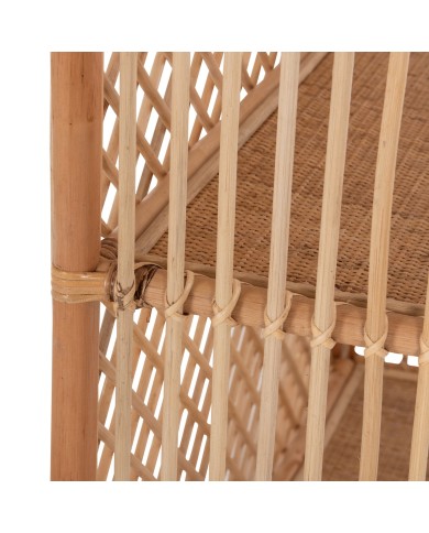 ΒΙΒΛΙΟΘΗΚΗ SIMOK HM9552 ΑΠΟ ΦΥΣΙΚΟ RATTAN ΣΕ ΦΥΣΙΚΟ ΧΡΩΜΑ 80x40x182Υεκ.